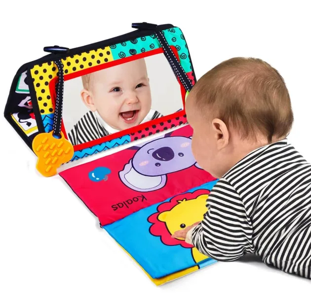 tummy time mirror, tummy time floor mirror, sensory toys