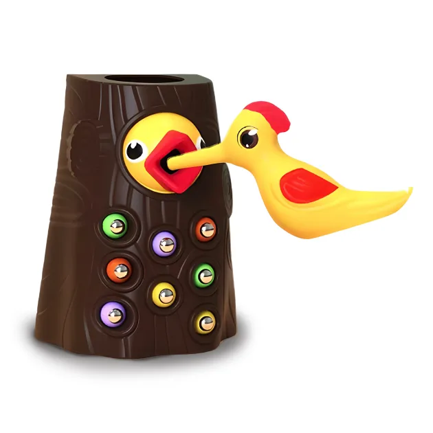 montessori toy, woodpecker toy, motor skill toy